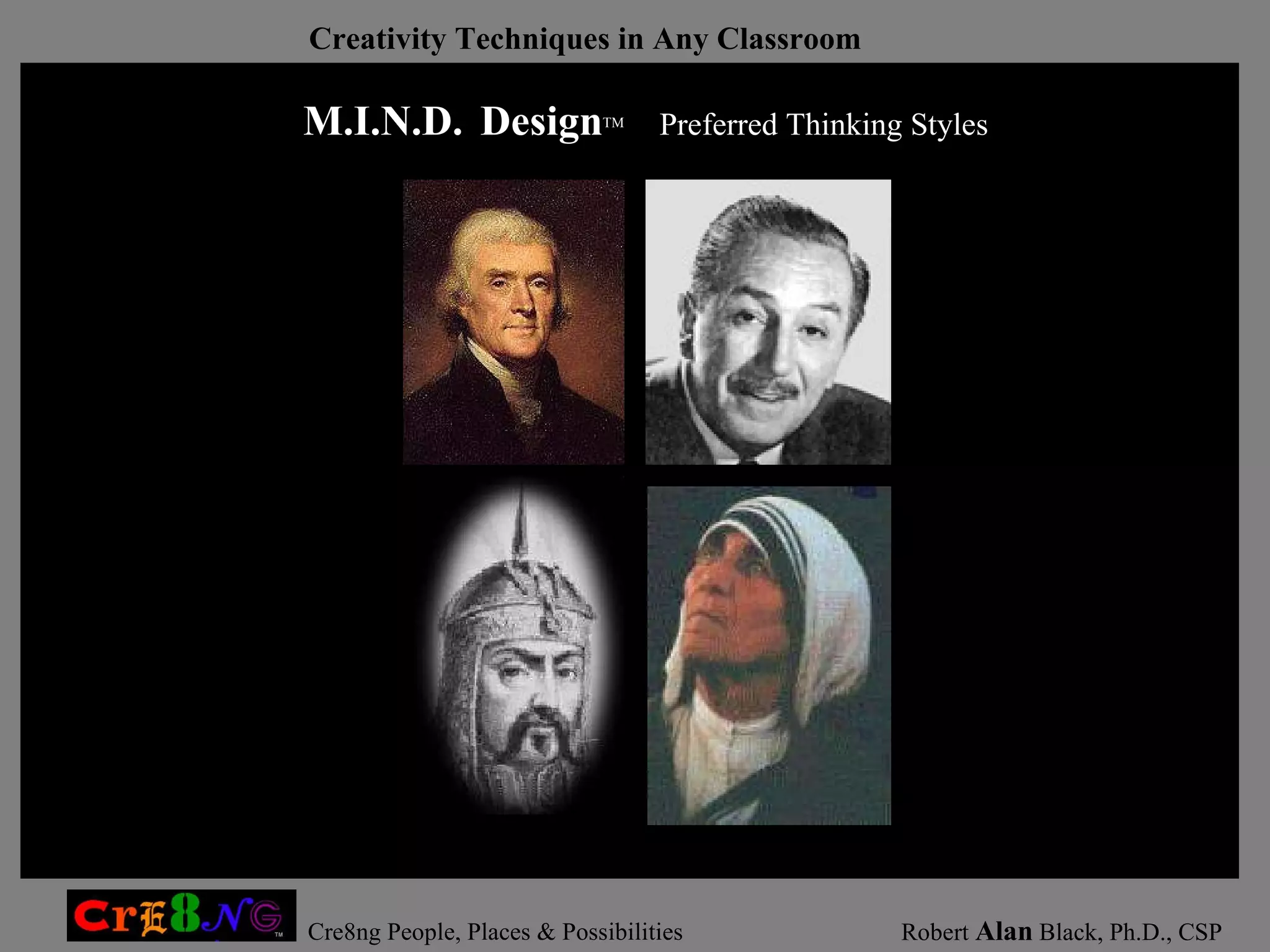 M.I.N.D.   Design TM   Preferred Thinking Styles 