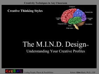 Understanding Your Creative Profiles The M.I.N.D. Design TM Creative Thinking Styles 
