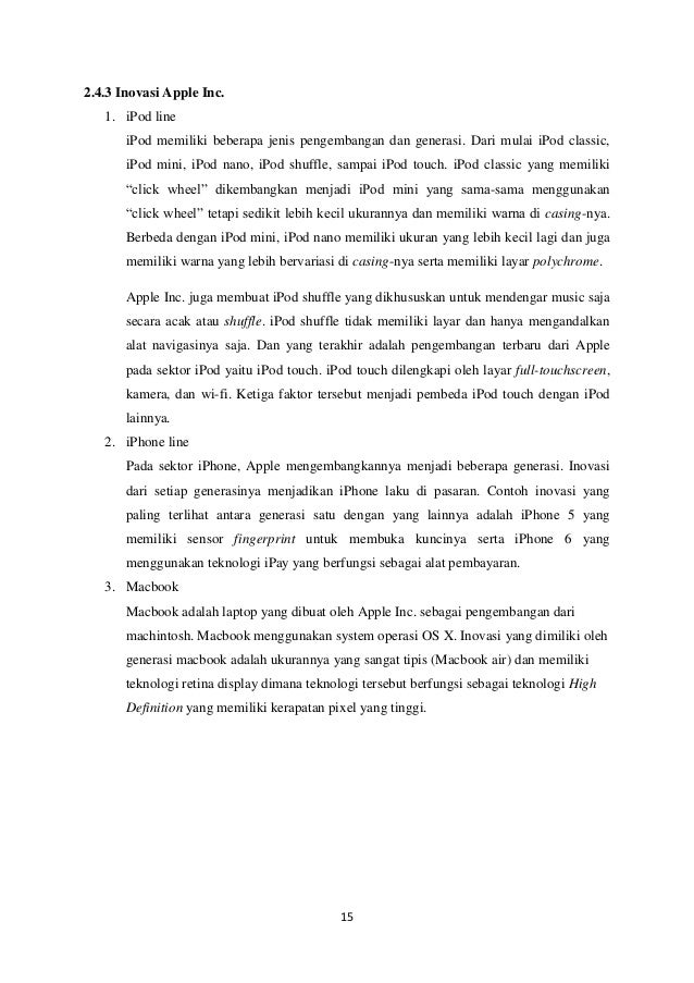 Kreativitas & Inovasi dari Apple Inc.