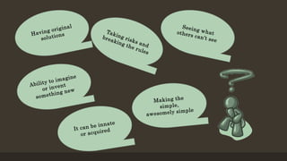 Creativity in schools | PPTX