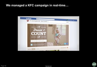 Page 56
We managed a KFC campaign in real-time…
Fabricww.com
 