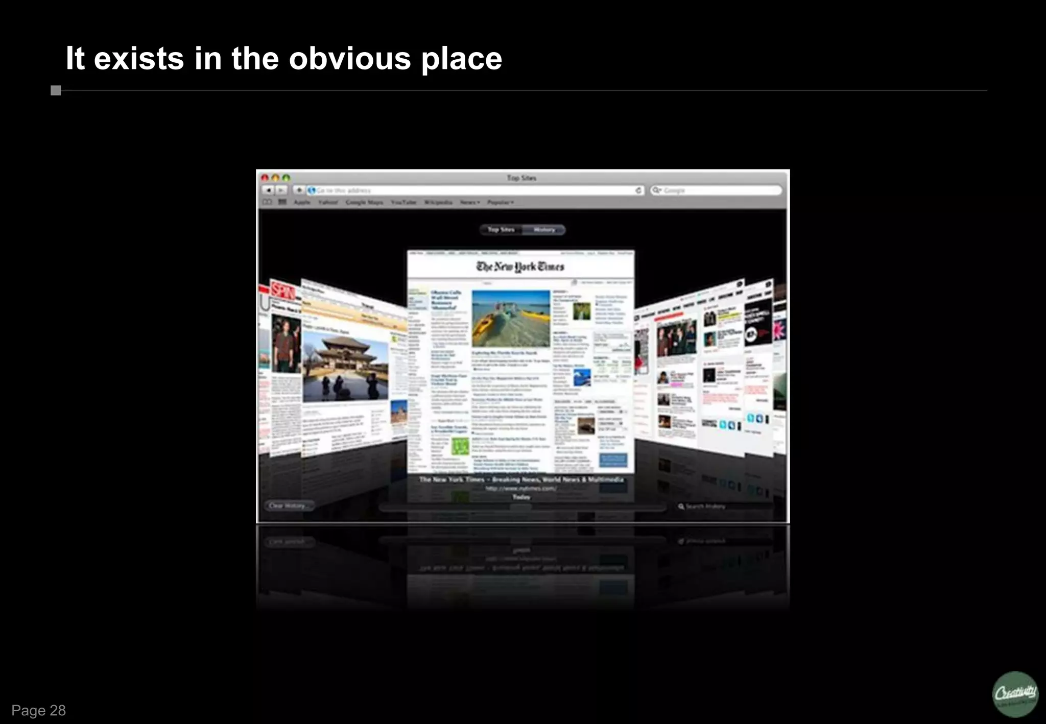 Page 28
It exists in the obvious place
 