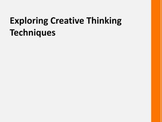 Measuring Creativity
o Divergent Thinking Tests – Open-
ended questions
o Torrance Tests of Creative
Thinking
o Guilford T...