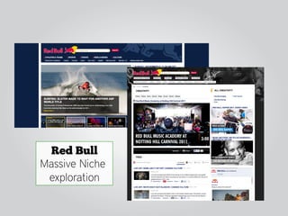 Red Bull
Massive Niche
 exploration
 
