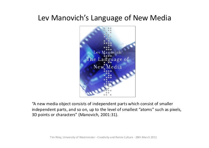 Manovich language of new media essay