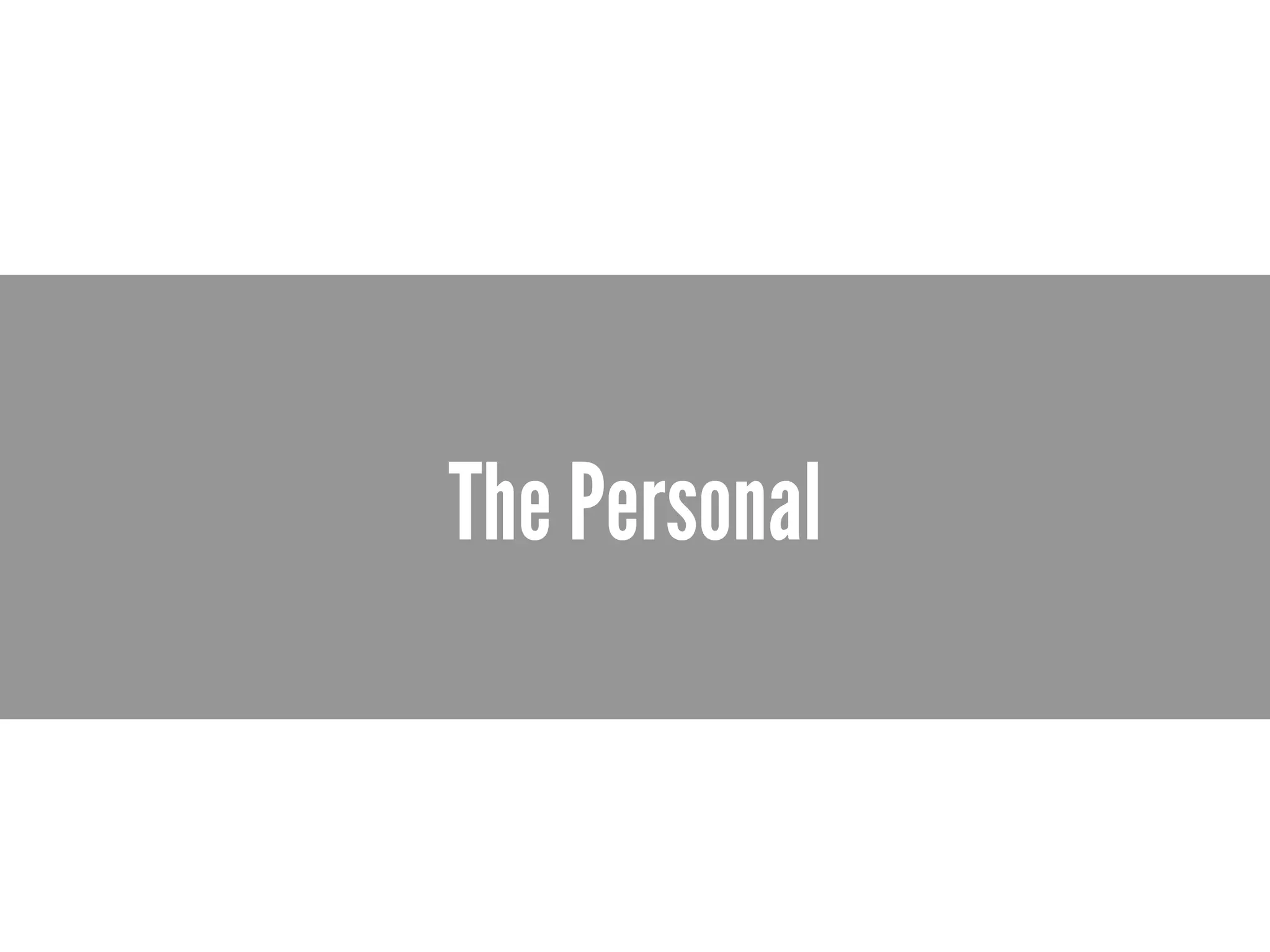 The Personal
 