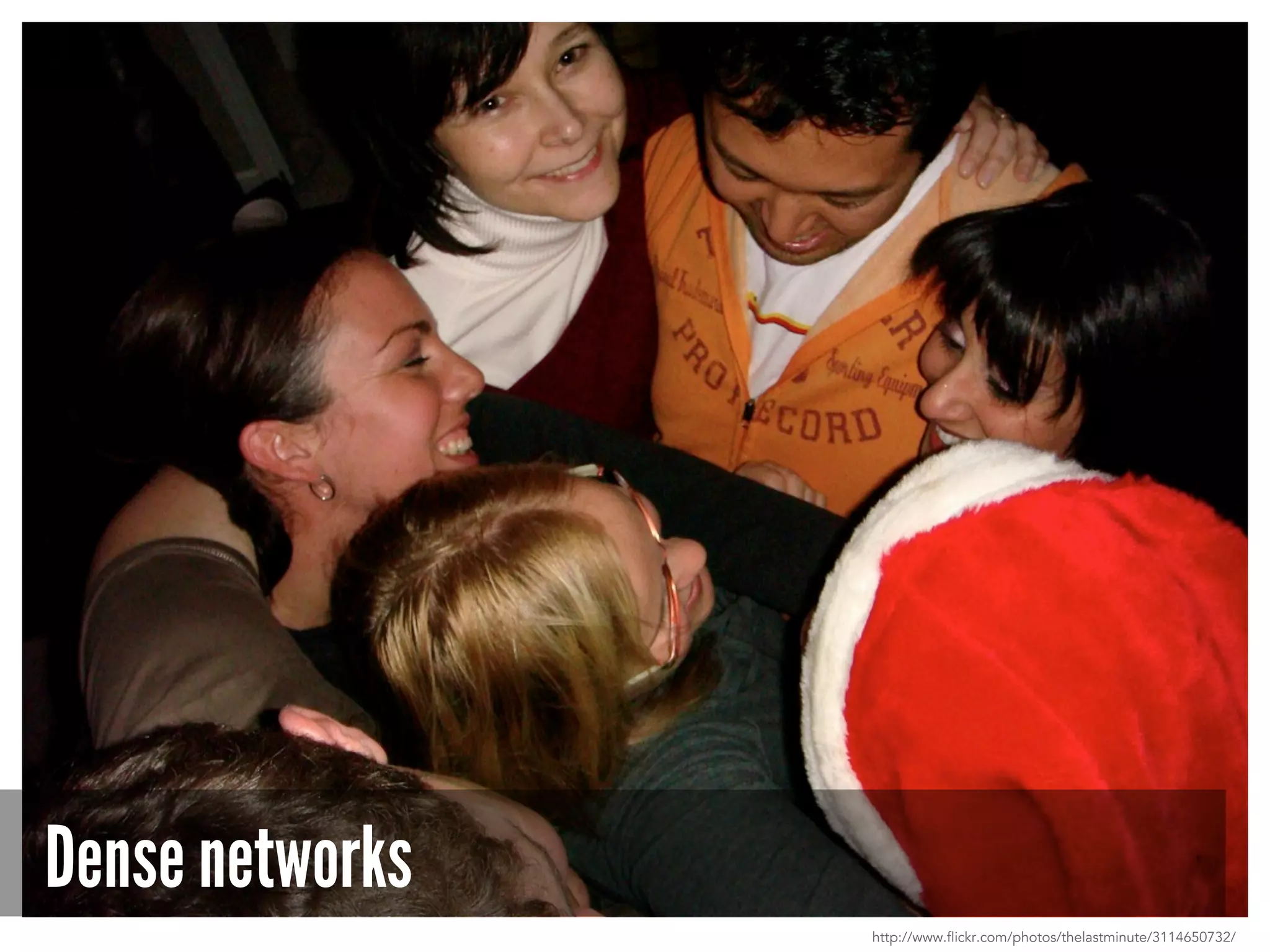 Dense networks
http://www.flickr.com/photos/thelastminute/3114650732/
 