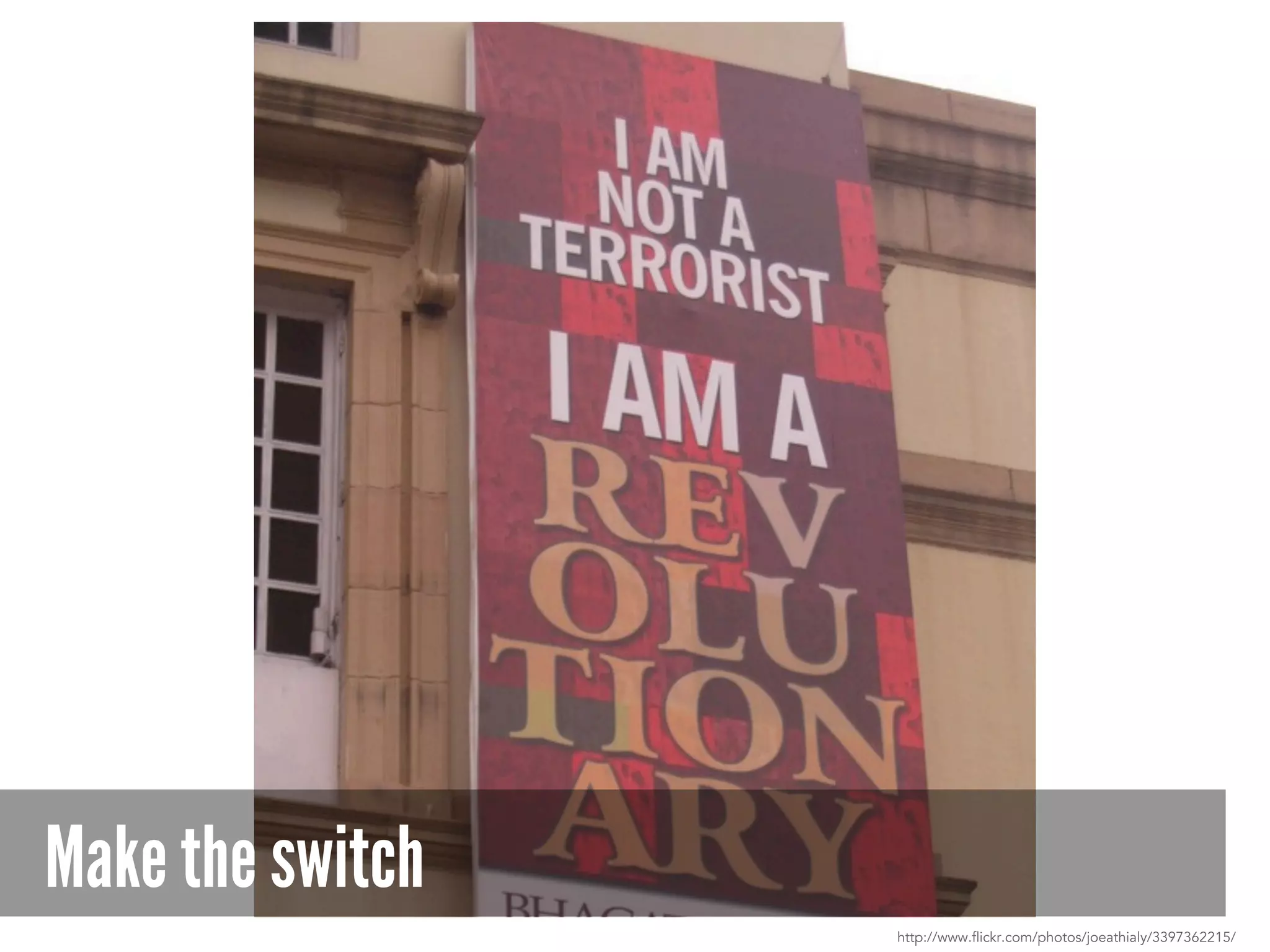 Make the switch
http://www.flickr.com/photos/joeathialy/3397362215/
 