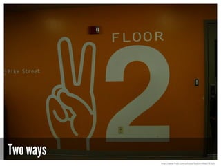 Two ways
http://www.flickr.com/photos/boklm/486678763/
 