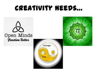 Creativity needs… 