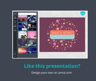 Like this presentation? 
Design your own at canva.com 
