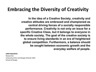 Creativity value | PPT