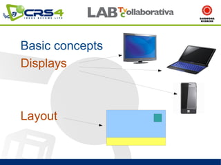 Basic concepts
Displays



Layout
 