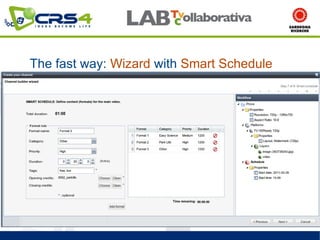 The fast way: Wizard with Smart Schedule
 
