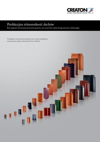 CREATON - KATALOG produktów - dachówki ceramiczne i akcesoria | PDF