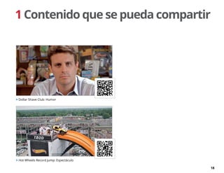 18
 Hot Wheels Record Jump: Espectáculo
1 Contenido que se pueda compartir
 Dollar Shave Club: Humor
 