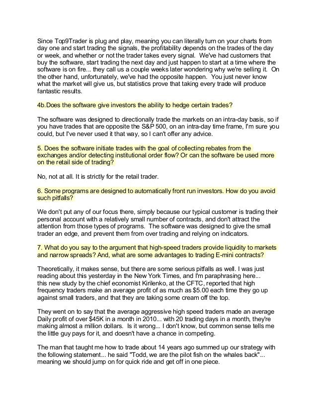 Todd Rampe,Creator of the Pro9Trader suite of indicators and trading