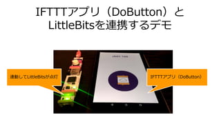 IFTTTץ꣨DoButton
LittleBitsBЯǥ
IFTTTץ꣨DoButtonBӤLittleBits
 