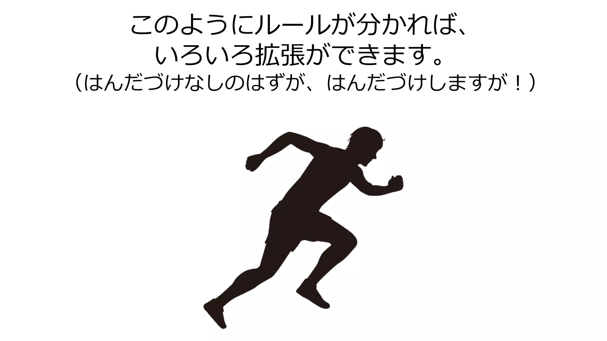 このようにルールが分かれば、
いろいろ拡張ができます。
（はんだづけなしのはずが、はんだづけしますが！）
 