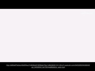 http://af60e875e5ec40d5ff4a-214659bd019206ab75bc1d8b36491151.r33.cf1.rackcdn.com/34/53/00/34530042/
ad_34530042_6e73f244a86b8b3c_web.mp4
 