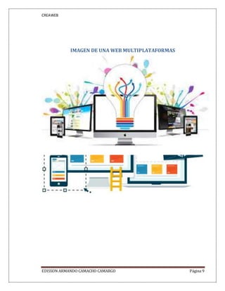 CREAWEB
EDISSON ARMANDO CAMACHO CAMARGO Página 9
IMAGEN DE UNA WEB MULTIPLATAFORMAS
 