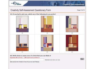 Creax creativity test