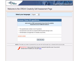 Creax creativity test