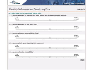 Creax creativity test