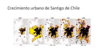 Crecimiento urbano de Santigo de Chile
 