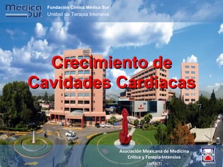 Crecimiento de Cavidades Cardiacas Fundación Clínica Médica Sur Unidad de Terapia Intensiva Asociación Mexicana de Medicina Crítica y Terapia Intensiva AMMCTI 