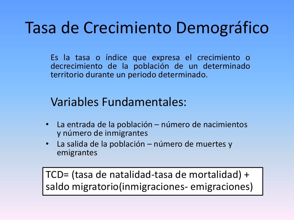 Crecimiento demográfico