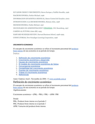 Crecimiento economico 1