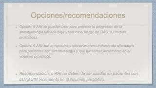 Opciones/recomendaciones
 