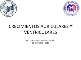 CRECIMIENTOS AURICULARES Y
VENTRICULARES
R1C JOSE MIGUEL PINEDA SANCHEZ
24- OCTUBRE – 2017
 