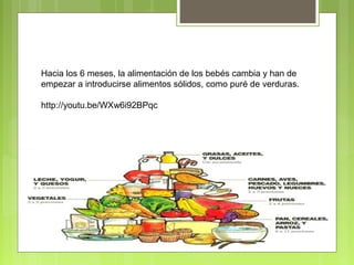 Hacia los 6 meses, la alimentación de los bebés cambia y han de
empezar a introducirse alimentos sólidos, como puré de verduras.

http://youtu.be/WXw6i92BPqc
 