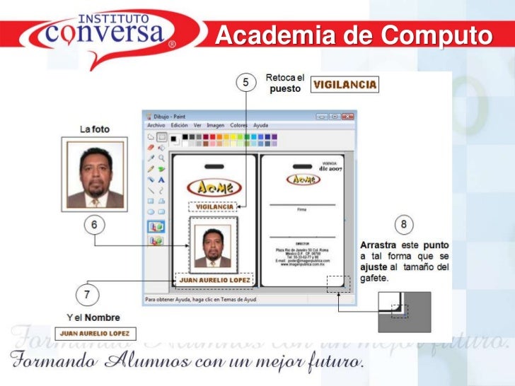 formatos de credenciales en word