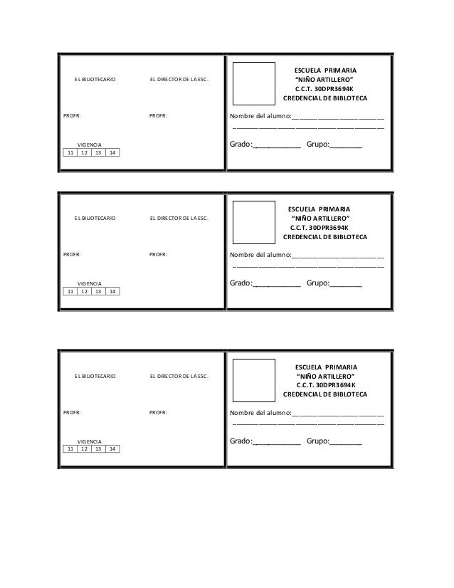 formatos de credenciales en word