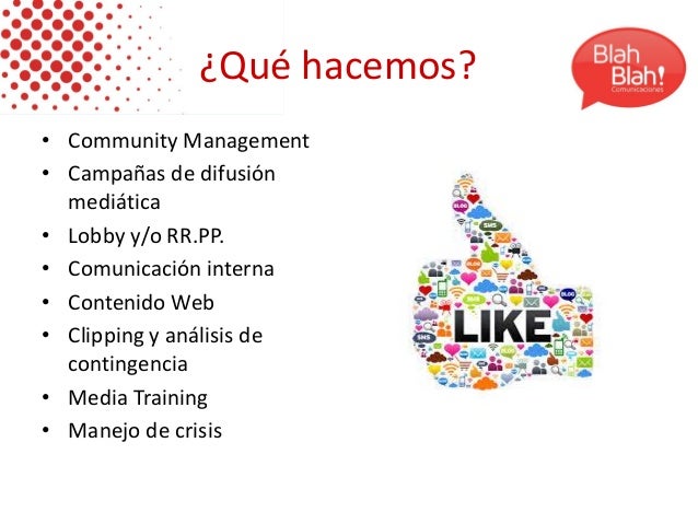 Credenciales Blah Blah! Comunicaciones Credenciales Blah Blah! Comunicaciones