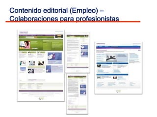 Contenido editorial (Empleo) –
Colaboraciones para profesionistas
 