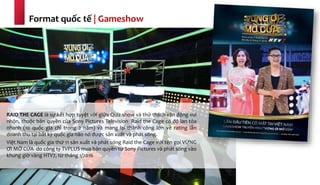 Format quốc tế | Gameshow
RAID THE CAGE là sự kết hợp tuyệt vời giữa Quiz show và thử thách vận động vui
nhộn, thuộc bản q...