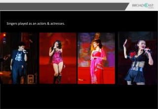 Singers played as an actors & actresses.
 