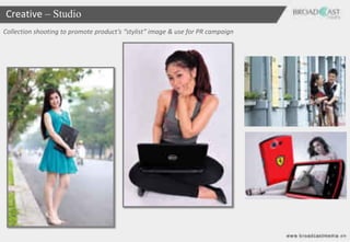 Creative – Studio
Collection shooting to promote product’s “stylist” image & use for PR campaign
 