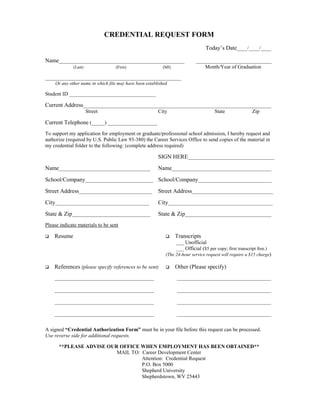 Credential File | PDF