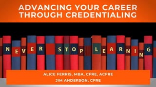 Advancing Your Fundraising Career Through Credentialing