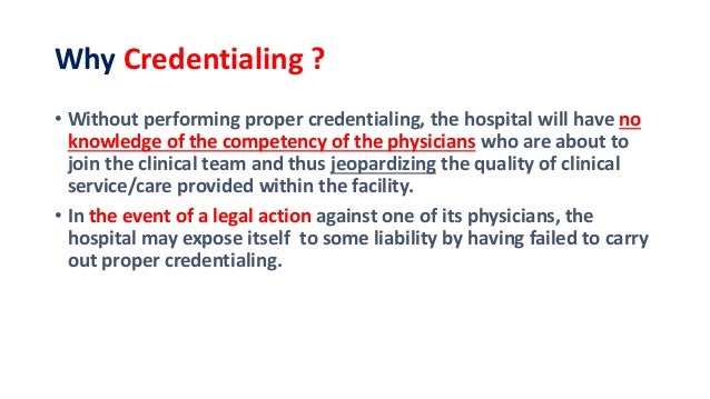 credentialing and privileging kkm