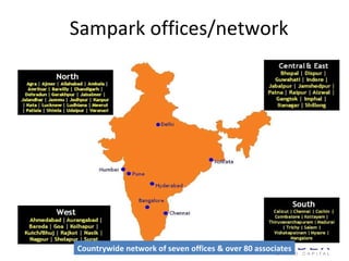 Sampark offices/network Countrywide network of seven offices & over 80 associates 