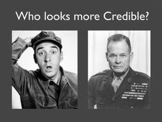 Who looks more Credible?
 