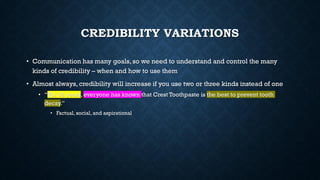 Credibility in writing | PPT
