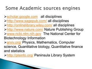 Identifying Credible Sources for Research Paper and Project in High ...