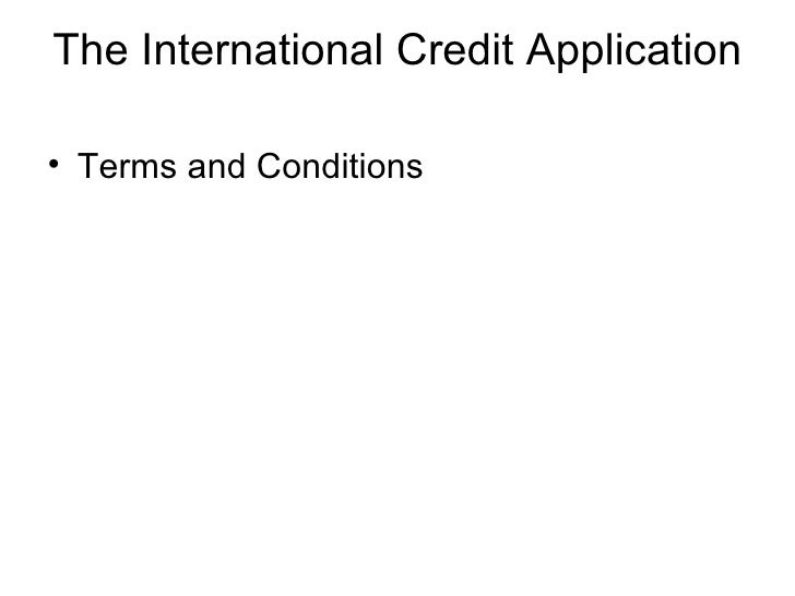 Credit Application Powerpoint